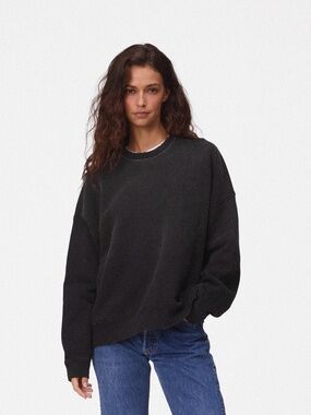 Yellow Label Co Cozyyy Crew Sweatshirt Licorice Black L Discontinued